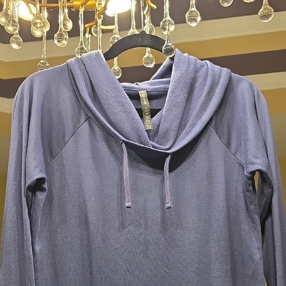 GAIAM Women's Relaxed Cowl Neck Sweatshirt in Purple - Picture 3 of 13